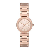 DKNY Watch for Women, Three Hand movement, 29mm Rose Gold Stainless Steel case with a Stainless Steel strap, NY6608
